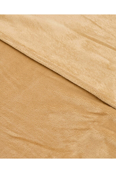 REDTAG Beige Flannel Blanket (Double Size)
