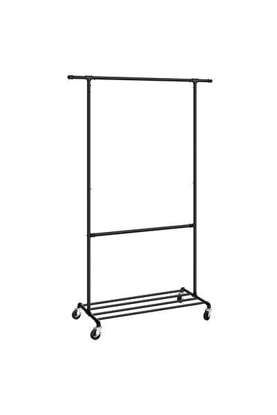 Artool Suport mobil cu roti pentru haine, Artool, reglabil, otel, negru, max ...