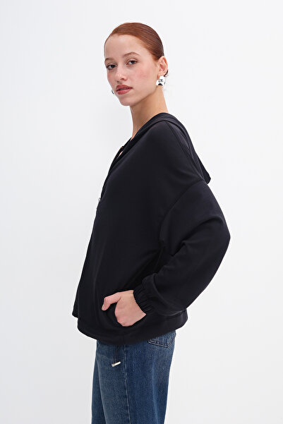 Addax Zippered Hooded Cardigan H12131