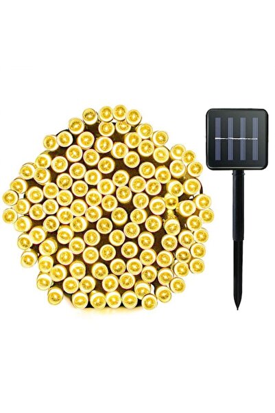BZRSH BOMSTOM Solar Garden Garland, 100 LED, 12 m, 8 Modes, IP65 Waterproof, Warm White