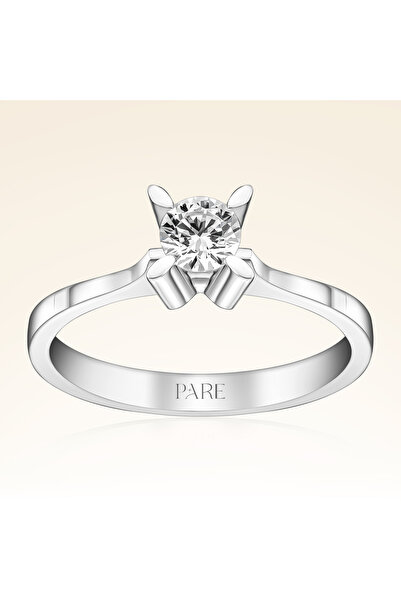 Pare Pırlanta I Renk 0,30 Karat HRD Sertifikalı Tektaş Pırlanta Yüzük - PR003...