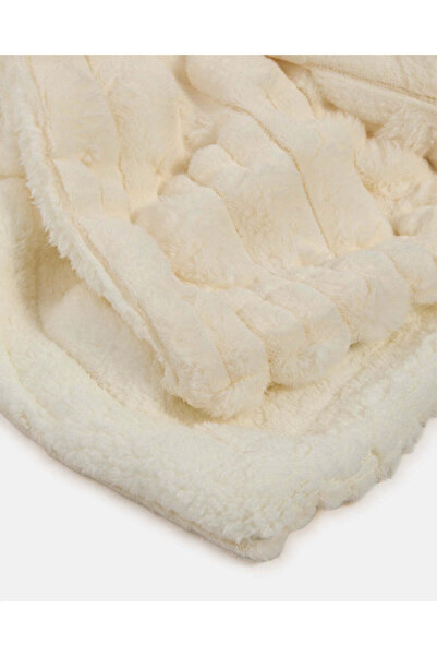 REDTAG Cream Textured Reversible Blanket (Double Size)