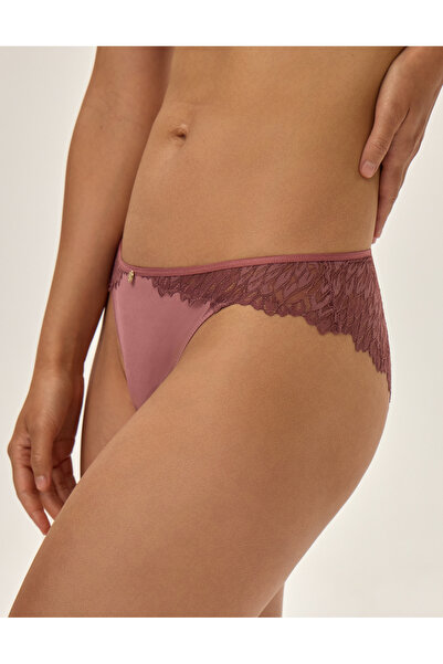 ESOTIQ Chiloți eleganți pentru femei, cu imprimeu floral în față și dantelă la spate, senzuali și feminini | Ofiel