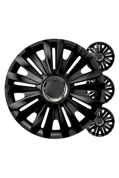 OEM Capace roți auto set 4 buc. negru regal 16" inch COLOR BOX