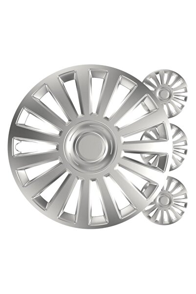 OEM Capace roți auto set 4 buc., argintii luxoase, 13" inch, COLOR BOX