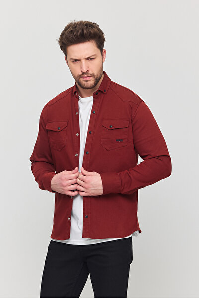 YXC Trend Maker Slim Fit Pocket Long Sleeve Shirt