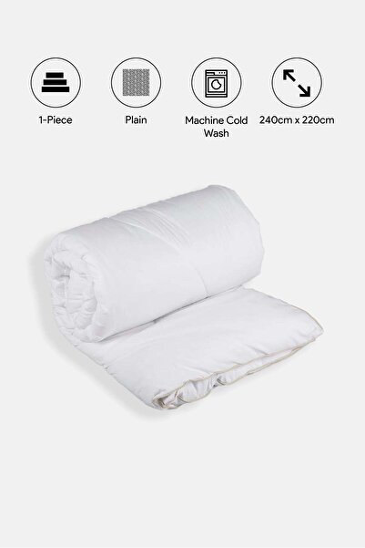 REDTAG White Plain Duvet (Double Size)