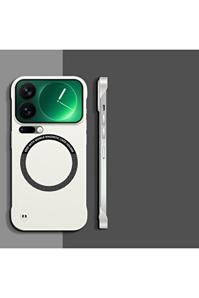 Generic Magnetic Case for Xiaomi 17 Pro Max，without Edges，Ultra Slim，Solid Color Shockproof Borderless Cover