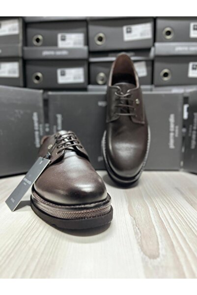 Pierre Cardin 361004 Brown Leather Men's Shoes