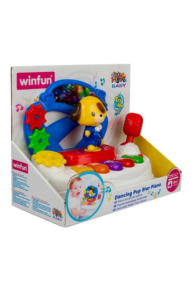 WINFUN Dancing Pup Star Piano | Light-Up Tunes, Moves & Animal Fun | Dancing Pup Playtime