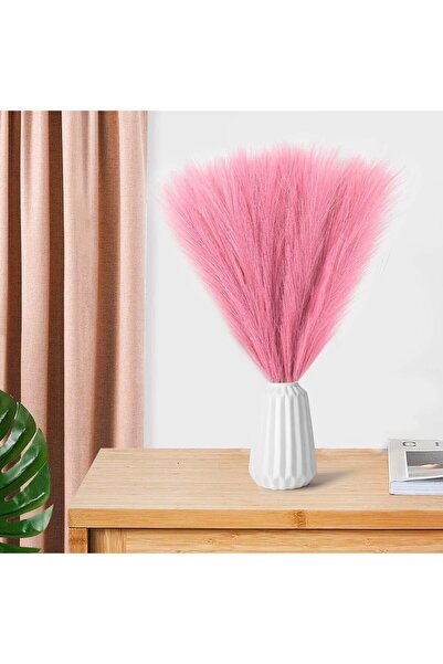 LUXER Set of 3 Artificial Silk Pampas Grass for Home, Office or Event Decorations, Pink