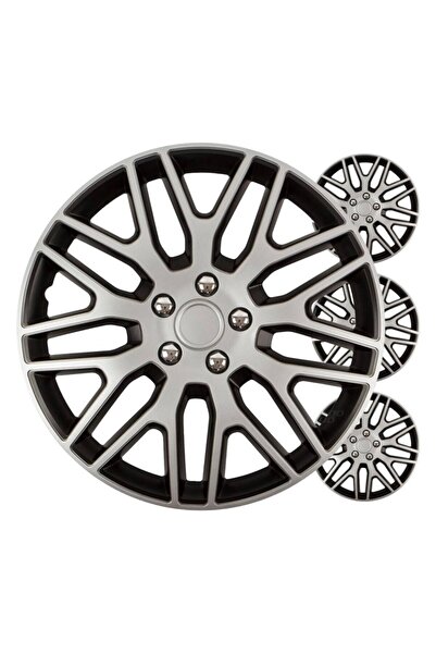 OEM Capace roți auto Dakar, set 4 piese, negru argintiu, 14" COLOR BOX