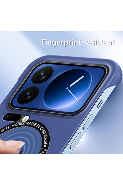 Generic Magnetic Case for Xiaomi 17 Pro Max，without Edges，Ultra Slim，Solid Color Shockproof Borderless Cover