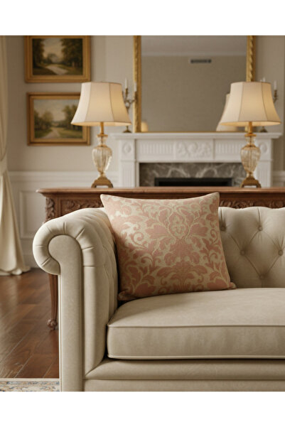 REDTAG Pink Jacquard Cushion