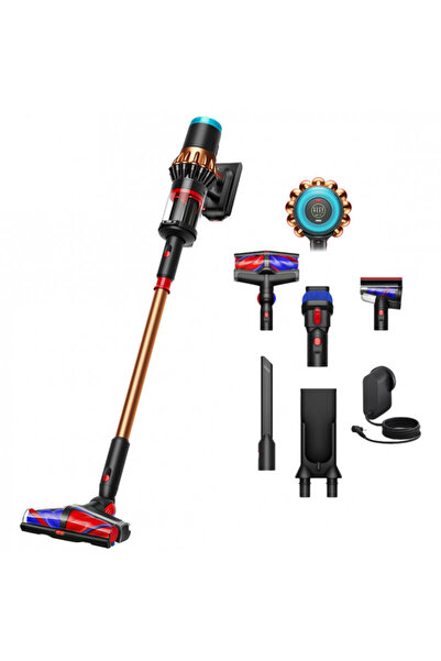 DYSON Aspirator vertical cu piston V16 Animal 492963-01, 315AW, 900W, 1.3l, 70min, LCD, Negru/cupru