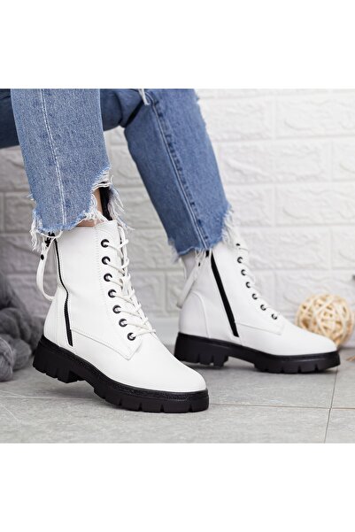 mei Women's Boots 2MX506 Black-White