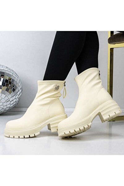 mei Γυναικείες Μπότες 3WL185 Μπεζ