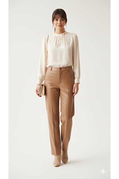 MODA Önü çimalı boru paça kemerli düğmeli kombininizi güzelleştirecek şık der...