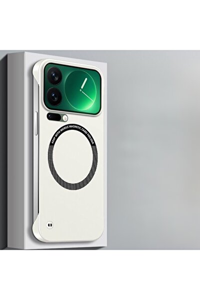 Generic Magnetic Case for Xiaomi 17 Pro，without Edges，Ultra Slim，Solid Color Shockproof Borderless Cover