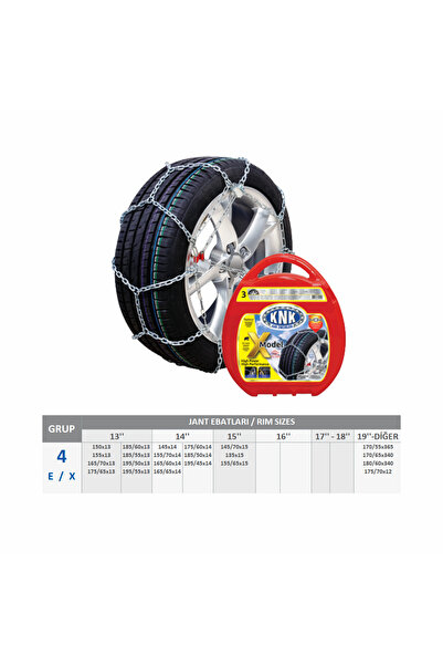 KNK Araç Kar Patinaj Zinciri Takmatik 175 x 65 x r13