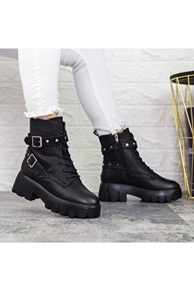 mei Ghete Dama cu Platforma 2MX519 Negru