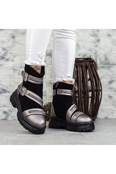 mei Women's Boots 2MX365A Guncolor-Black