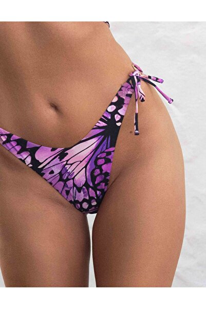 ESOTIQ Women's Bikini Bottom Briefs Side Tie String Panties Butterfly Pattern Feminine & Sexy | Icarus