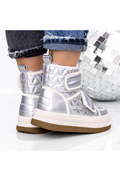 mei Γυναικείες Μπότες 3FLM6 Ασημί