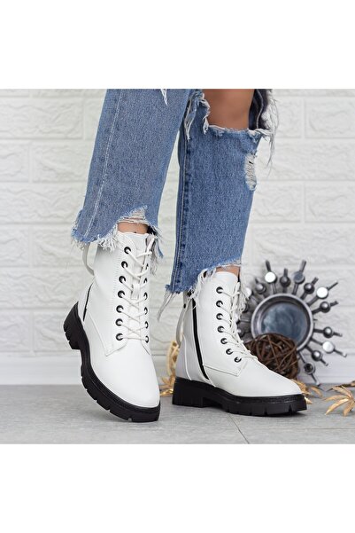 mei Women's Boots 2MX506 Black-White