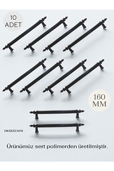 DKSDİZAYN 160 MM Kulp - 10 ADET - Ezgi 1. Sınıf Sert Plastik - Mobilya Çekmec...
