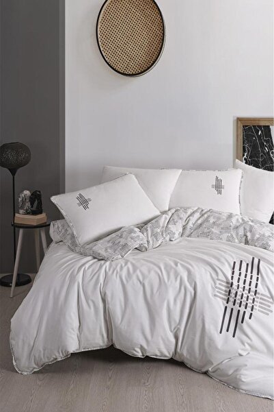 Çeyiz Diyarı Σετ Παπλωματοθήκης Διπλό Κρεβάτι Lina 6 τεμαχίων 100% βαμβάκι