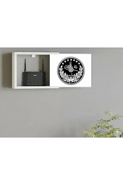 ERİK ATELİER OSMANLI TUĞRALI DEKORATİF MODEM VE SİGORTA SAKLAMA KUTUSU KABLO ...