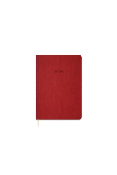 KESKİN COLOR Keskin 2026-14*20 Daily Thermo Leather Agenda-Red