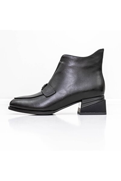 Jose Simon Γυναικεία μποτάκια με χοντρό τακούνι K21698-3A Μαύρα