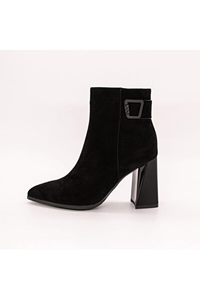 advancer Γυναικεία Μπότες με Χοντρό Τακούνι K561-3R Μαύρα