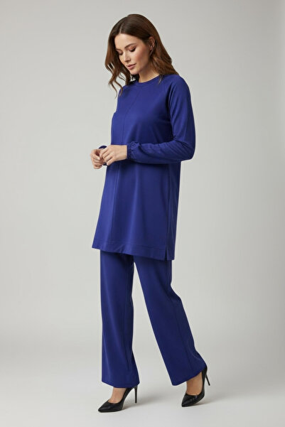 ECE GİYİM Women's Tunic with Sewn Front and Bottom Bands, Pants with Elastic ...