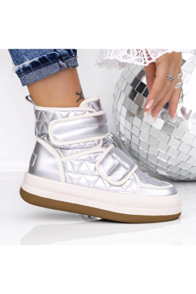 mei Γυναικείες Μπότες 3FLM6 Ασημί