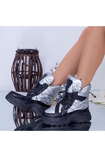 mei Γυναικείες Μπότες YKQ253 Ασημί