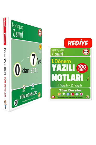Tonguç Yayınları 0'dan 7'ye Konu Anlatımlı Soru Bankası Seti Ve Yazılı Notu H...