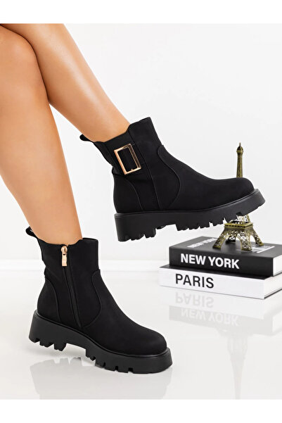 mei Дамски ботуши 3AD62 Черни