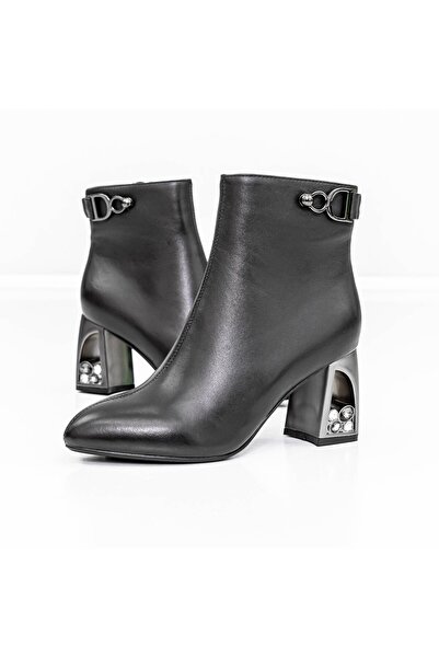 Jose Simon Botine Dama cu toc gros K9196-1B Negru