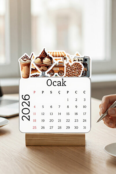 VORACRAFT 2026 Cafe, Kahve Masa Takvimi TAK010