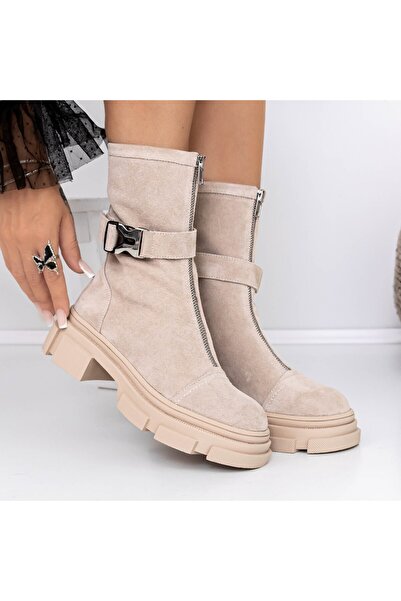 ANGEL BLUE Γυναικείες Μπότες TN6315-1 Μπεζ
