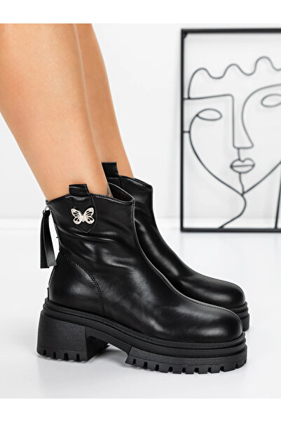 mei Γυναικείες Μπότες Πλατφόρμας 58WL21 Μαύρες
