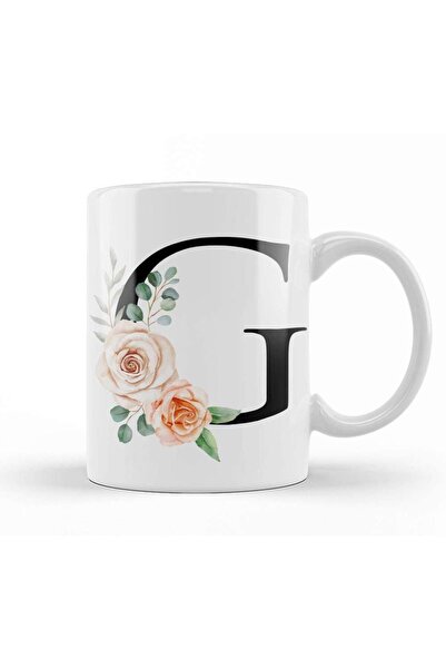 dekado Letter G Mug Cup Porcelain