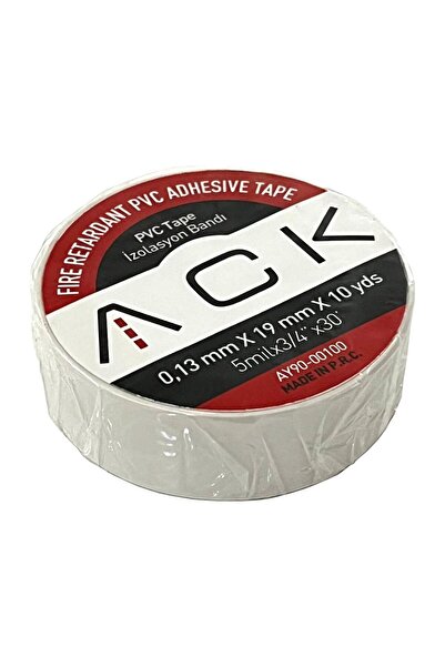ACK 10 Adet Beyaz Pvc Elektrik İzole Bant AY90-00100
