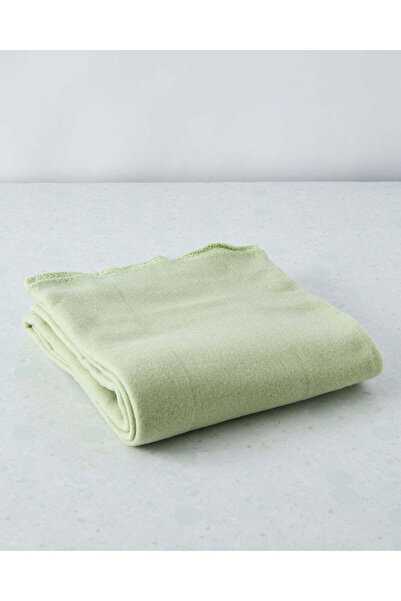 REDTAG Green Fleece Blanket (Single Size)
