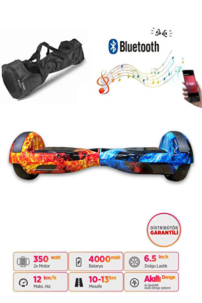 CityMate Hoverboard Elektrikli Kaykay Scooter Bluetooth Hoparlörlü 6.5 inch Çanta Hediyeli D10