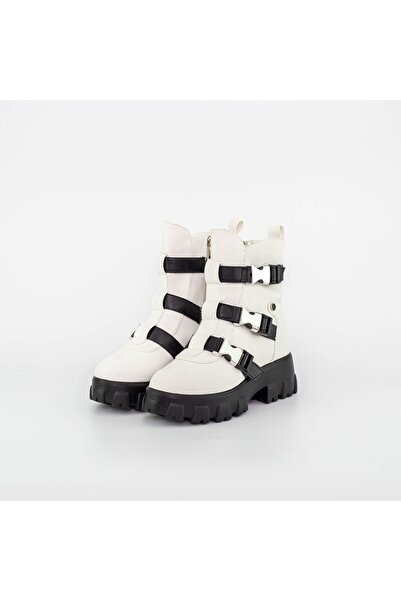 mei Women's Boots 2MX501 Black-White
