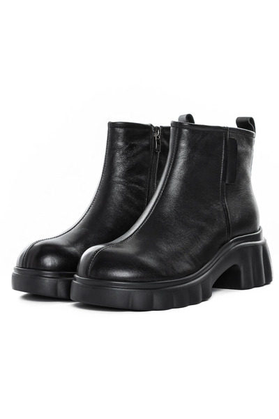 advancer Γυναικείες μπότες από γνήσιο δέρμα 82620 Μαύρες